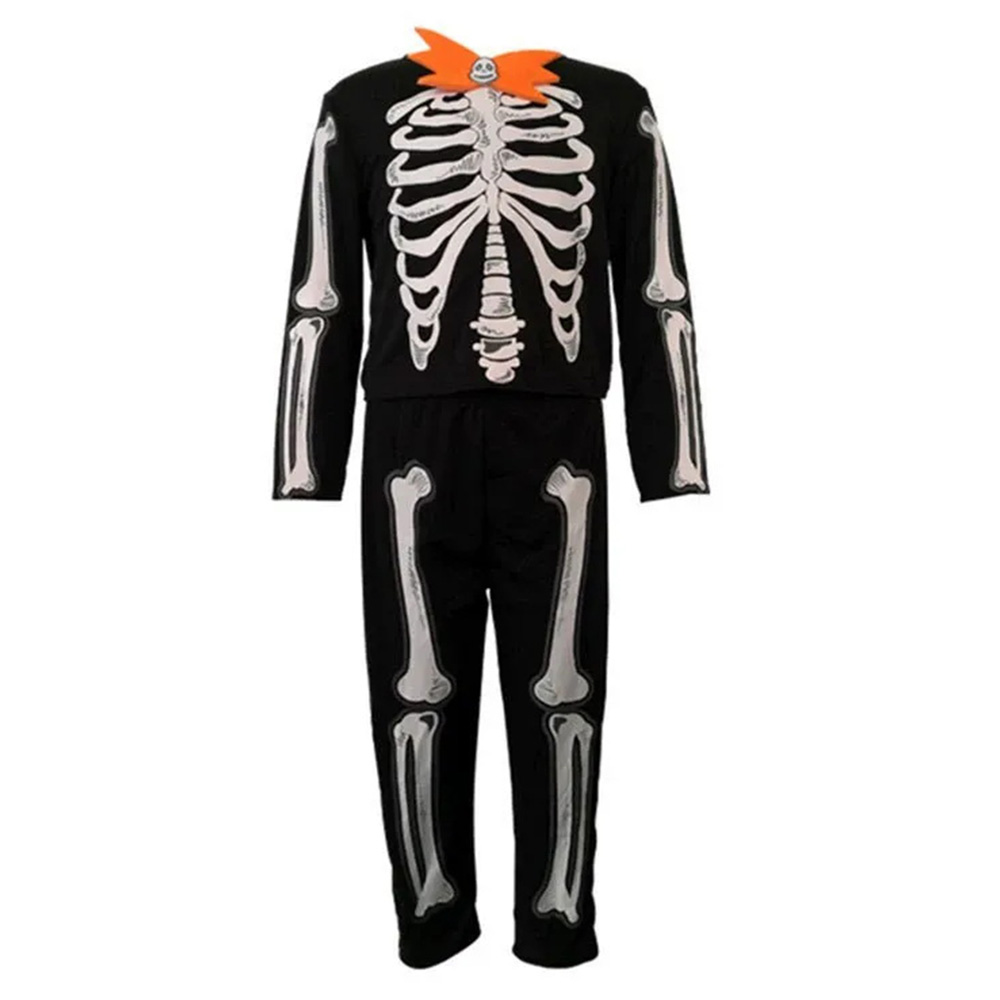 Mono con estampado de esqueleto para niños Traje de disfraces de Halloween
