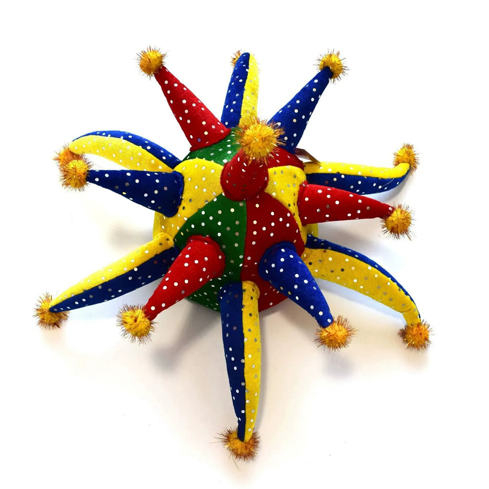 Sombrero unisex de lentejuelas multicolor Jester Mardi Gras