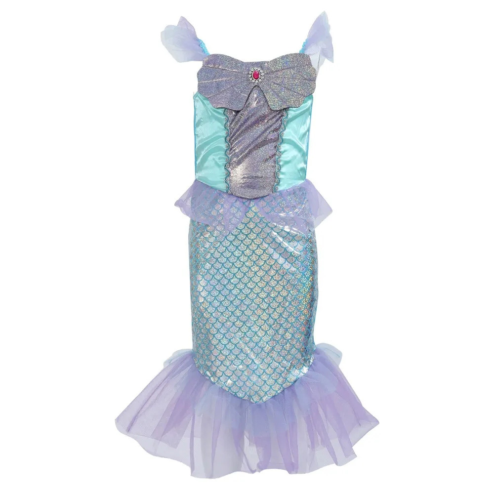Disfraz de sirena para fiesta y cosplay de niña