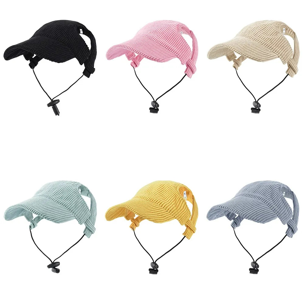 Gorra de Béisbol Ajustable para Perro con Agujeros para Orejas