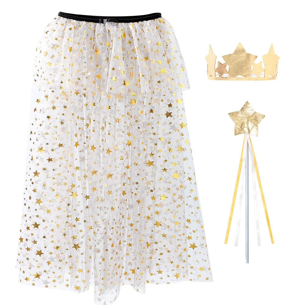 Conjunto de disfraz de estrella de tul en capas para niños